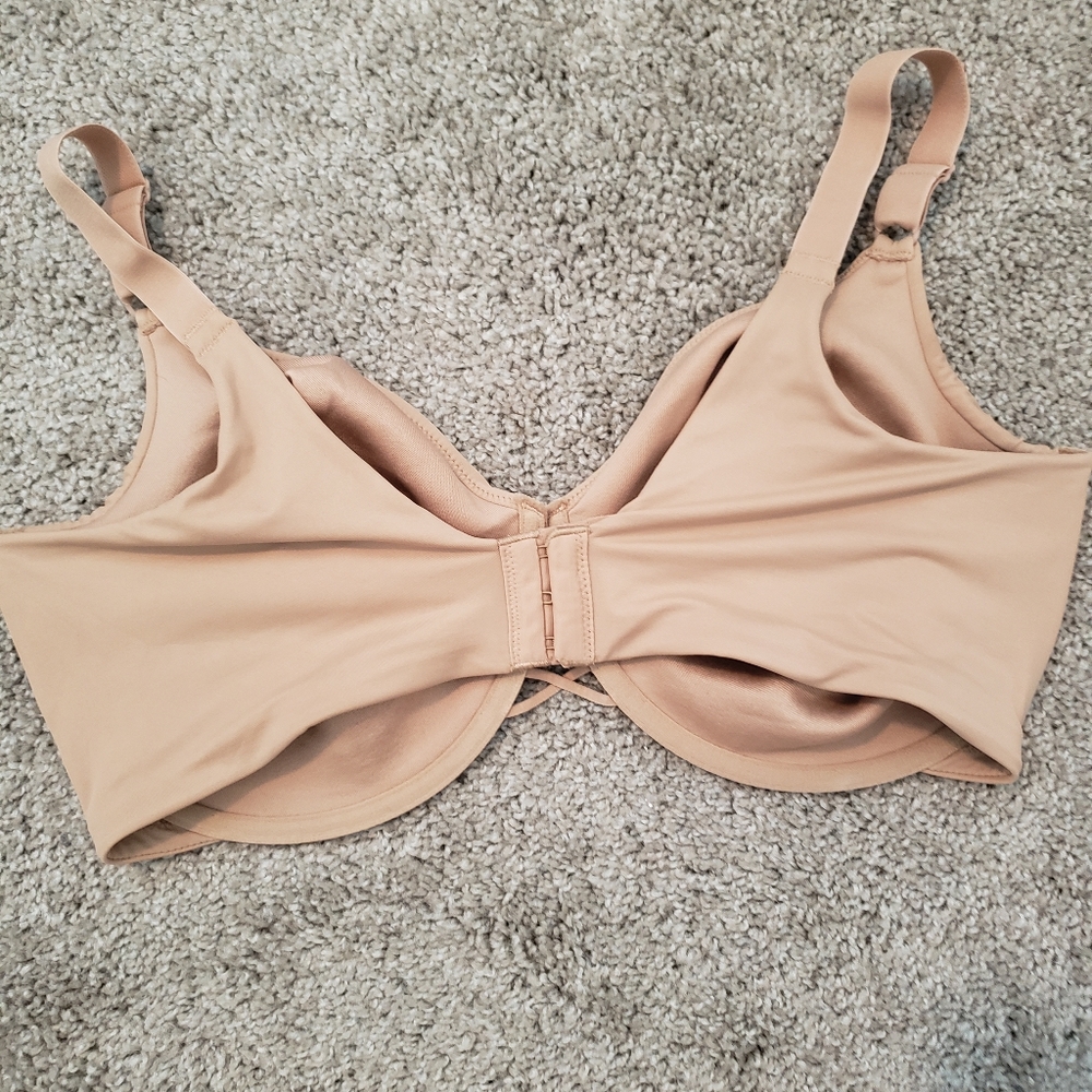3- Tan Beige 40ddd Cacique Vanity Fair & Playtex Support Bras #474C Cotton - Picture 8 of 8